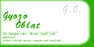 gyozo oblat business card